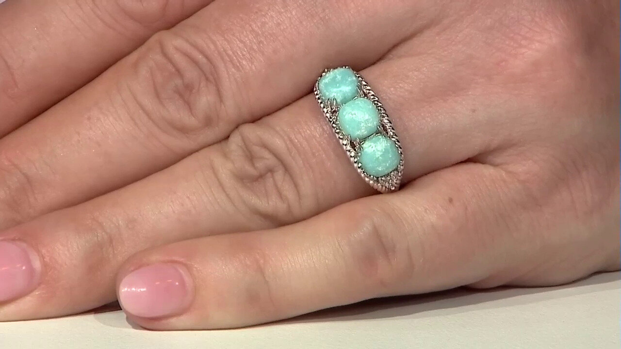 Video Campitos Turquoise Silver Ring (Anne Bever)