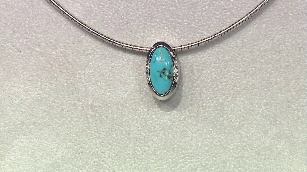 Video Turquoise Silver Pendant (MONOSONO COLLECTION)