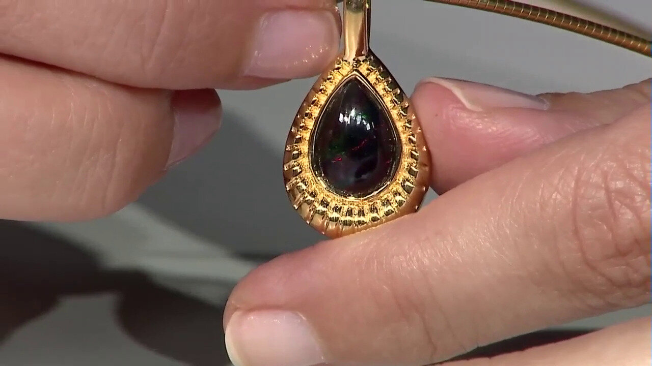 Video Zilveren hanger met een Mezezo opaal (SAELOCANA)