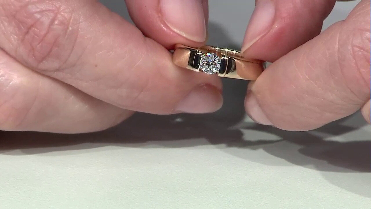 Video 14K SI1 (G) Diamond Gold Ring (Annette)