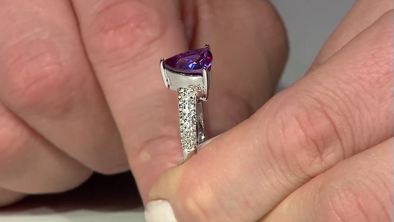 Video Purple Mystic Topaz Silver Ring