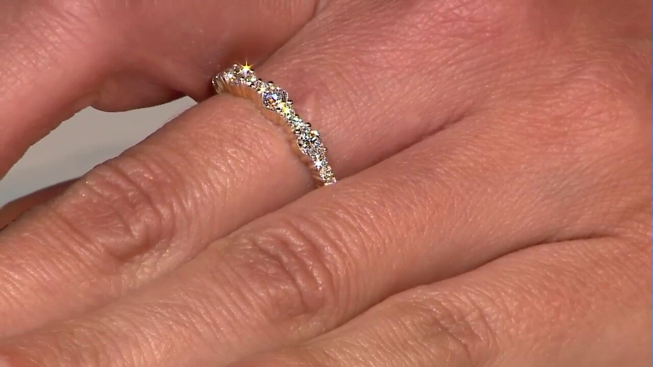 Video 18K IF (D) Diamond Gold Ring (Annette)