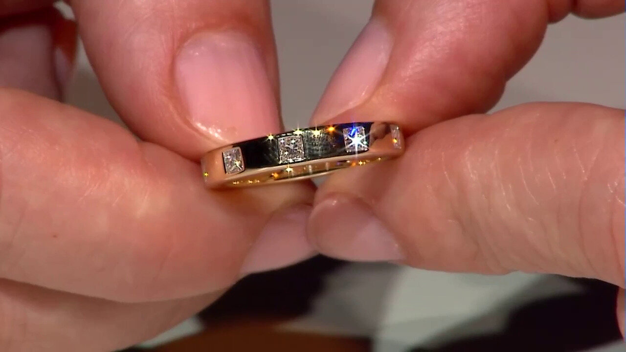 Video 18K IF (D) Diamond Gold Ring (Annette)