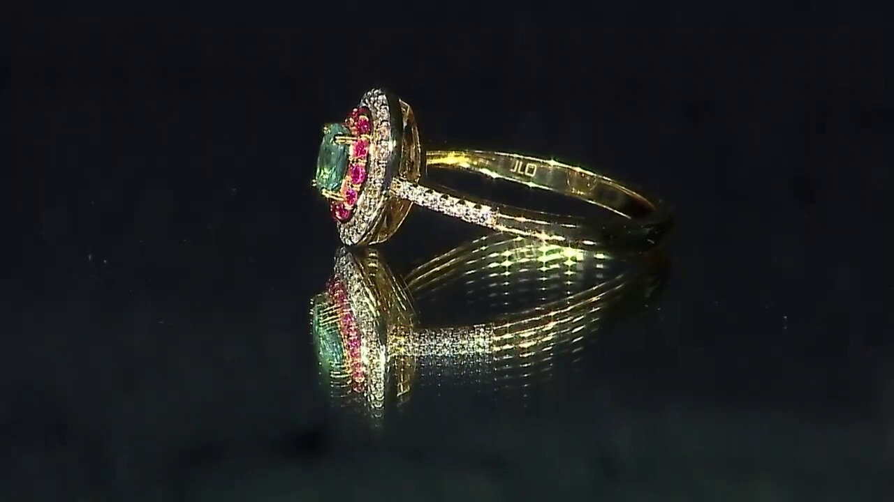 Video Gouden ring met een Grandidieriet (AMAYANI)