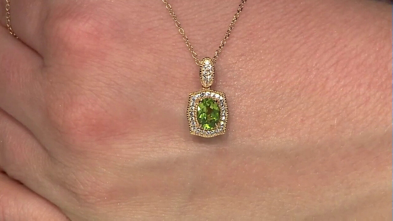 Video Peridot Silver Necklace