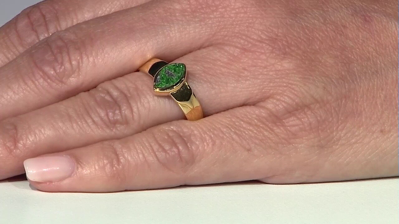 Video Uvarovite Silver Ring