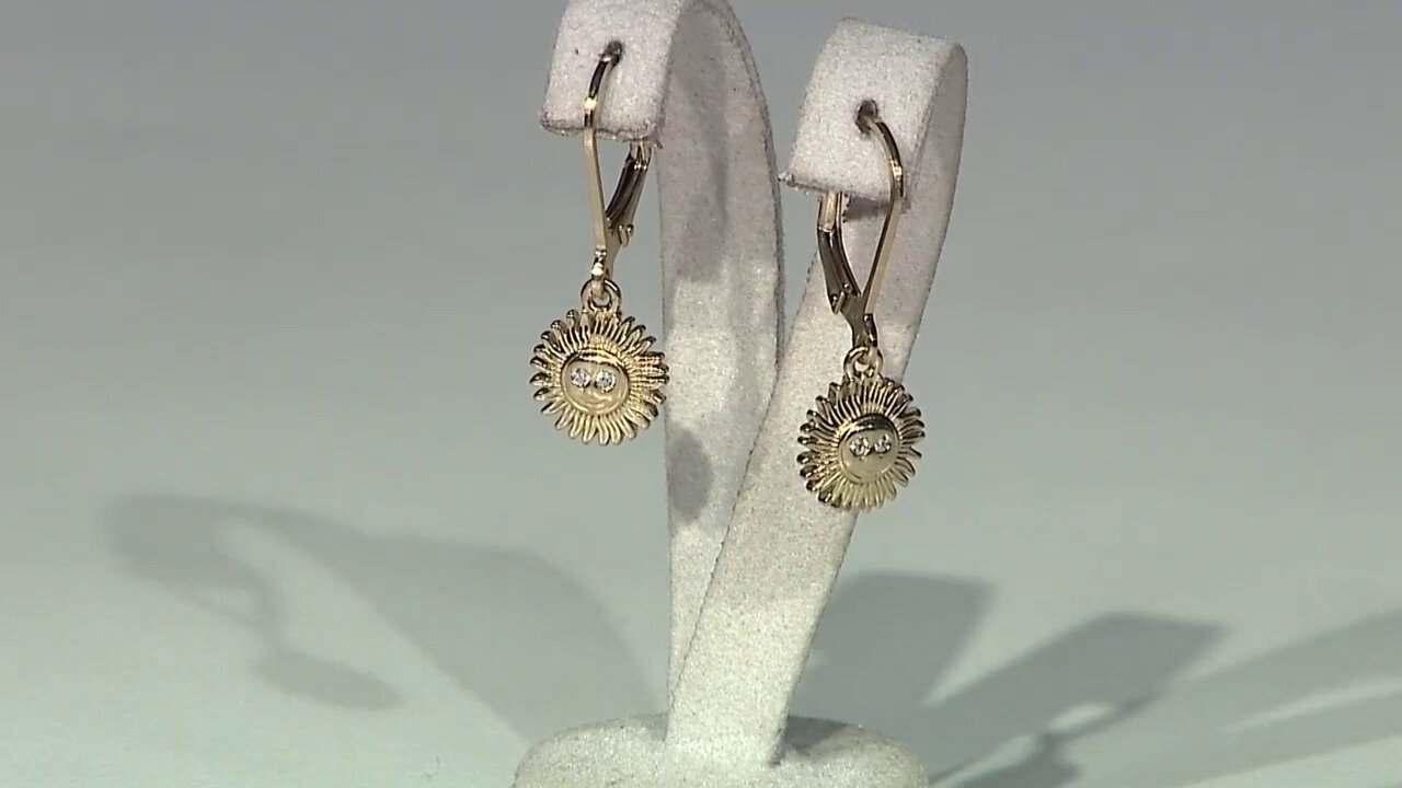 Video Zircon Silver Earrings