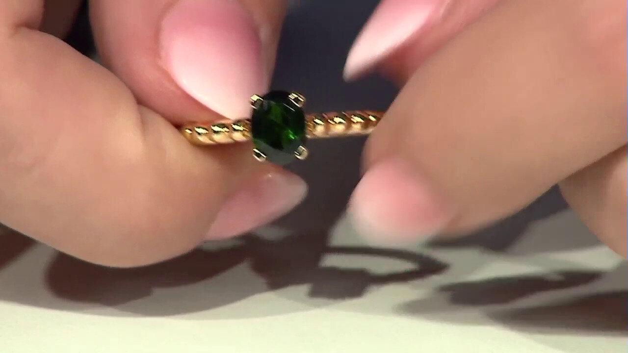 Video Russian Diopside Silver Ring