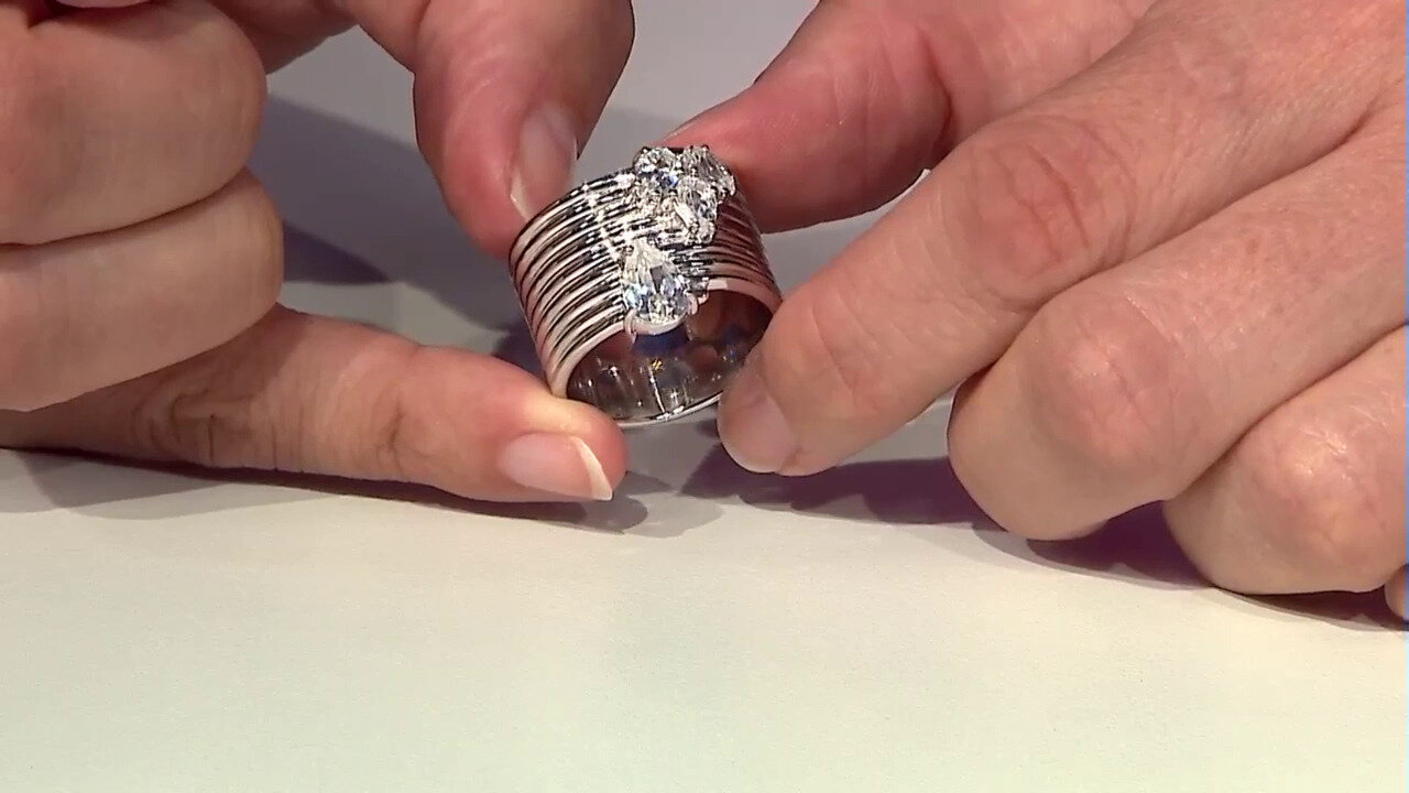 Video Bague en argent et Zircon (de Melo)