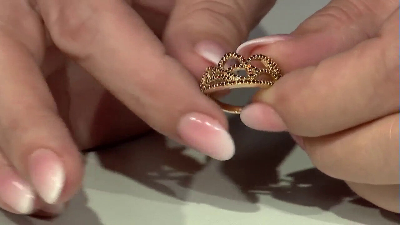 Video Anillo en plata con Diamante fantasía