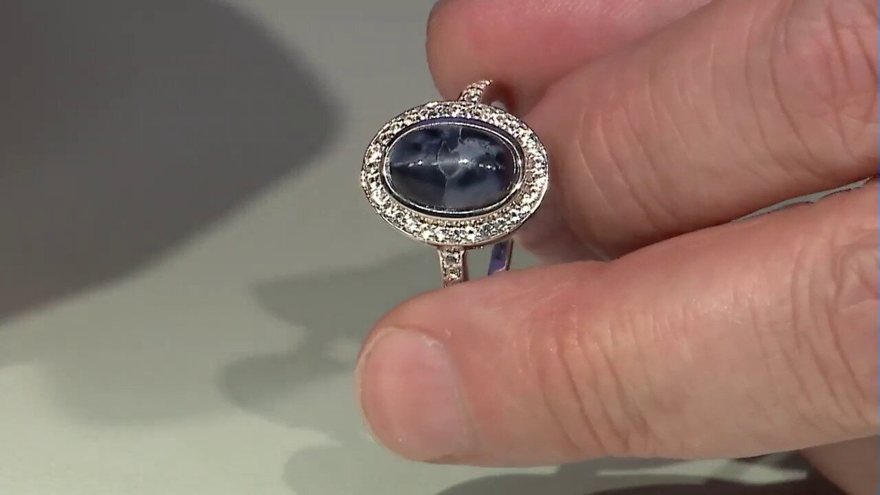 Video Zilveren ring met een pietersiet