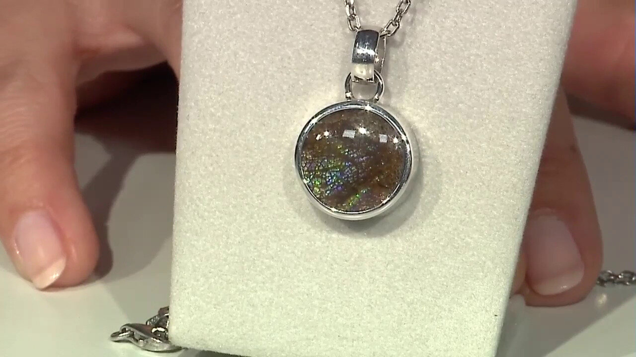 Video Ammolite Silver Pendant