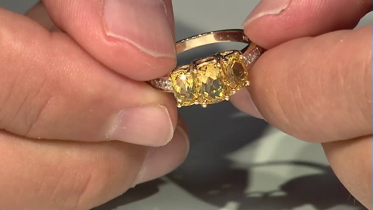 Video 9K Heliodore Gold Ring