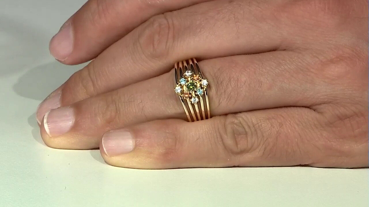 Video Bague en argent et Zircon de Ceylan vert