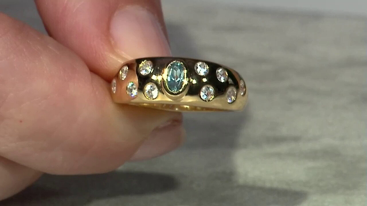 Video Zilveren ring met een Ratanakiri zirkoon