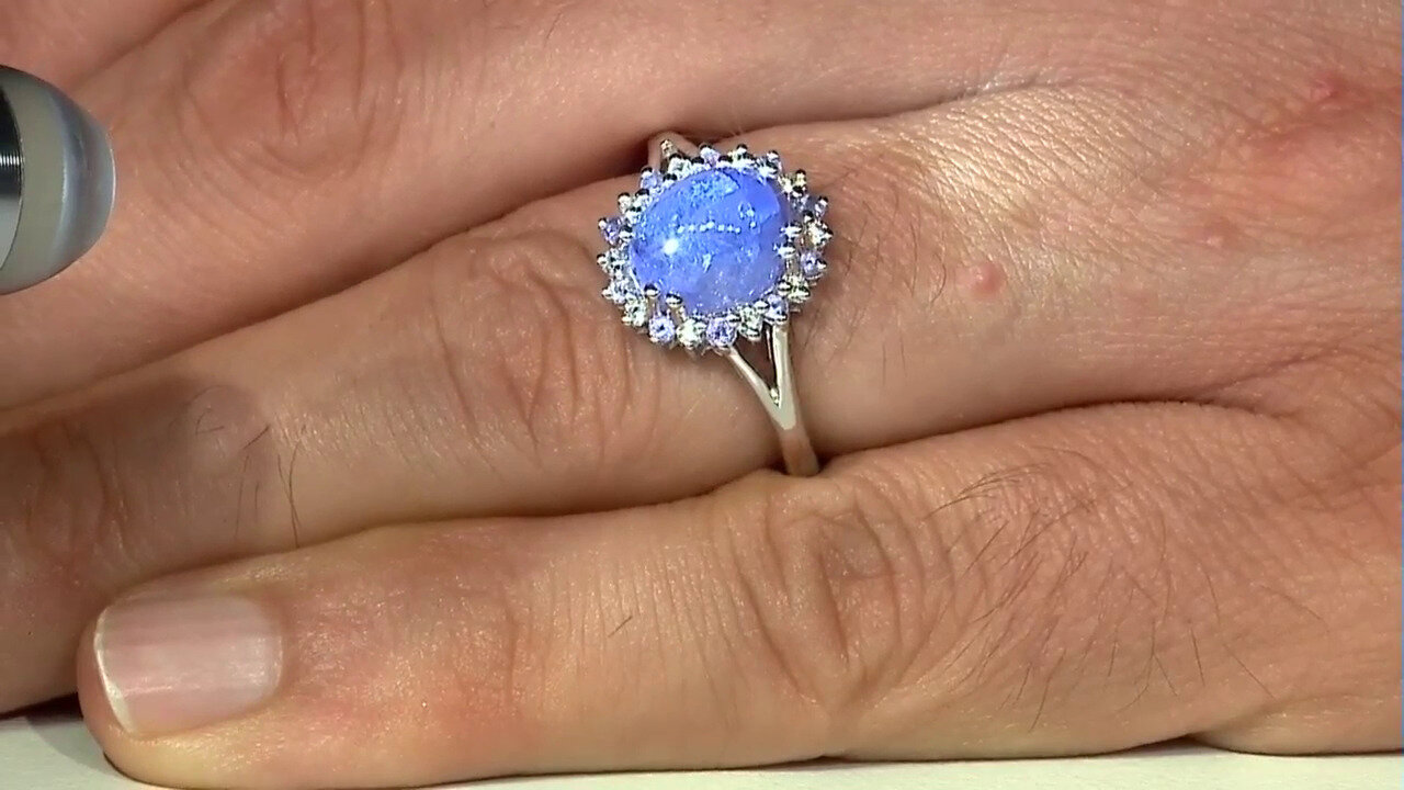 Video Tanzanite Silver Ring