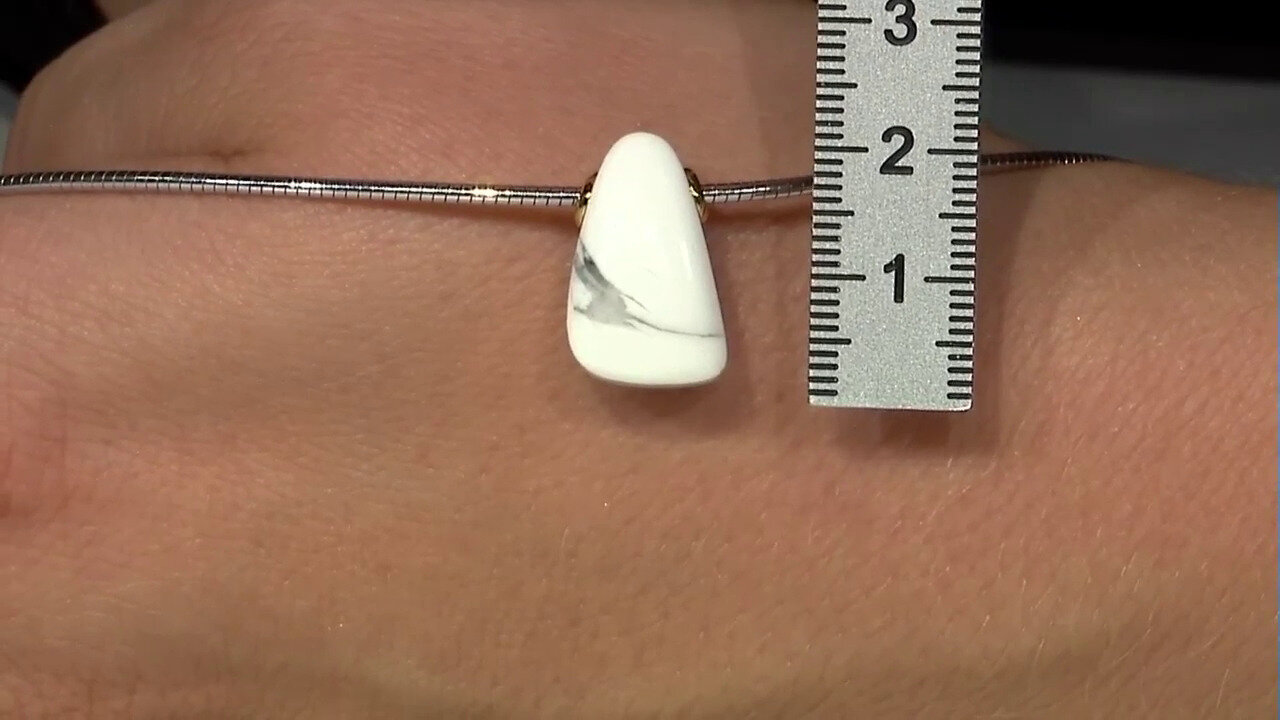 Video Howlite Silver Pendant (MONOSONO COLLECTION)