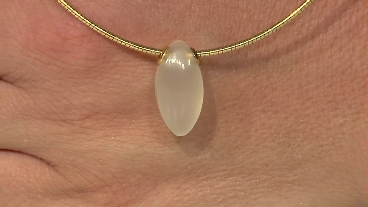 Video Yellow Agate Silver Pendant (MONOSONO COLLECTION)