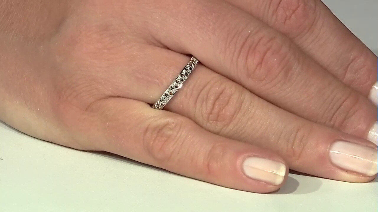 Video Zilveren ring met Fancy diamanten