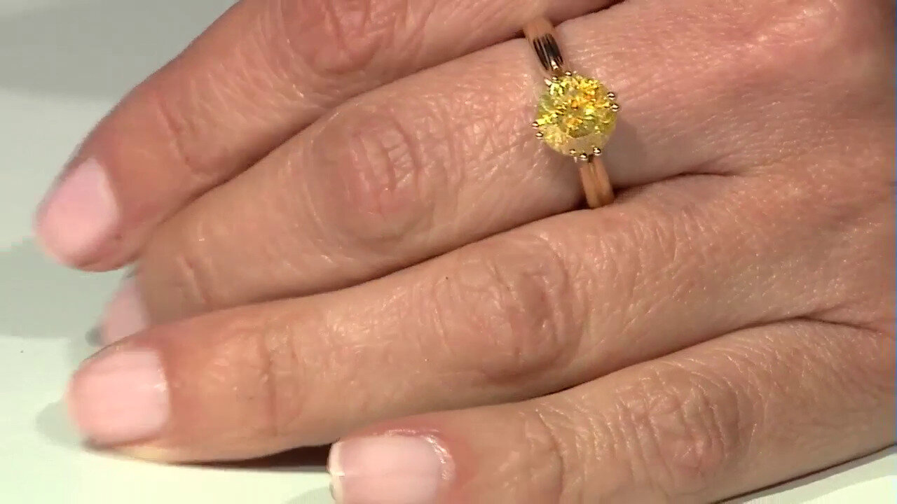 Video Gouden ring met een sfaleriet (Adela Gold)