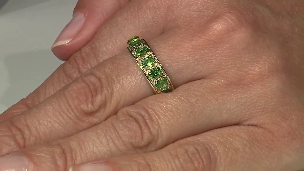 Video 9K Tsavorite Gold Ring (Adela Gold)