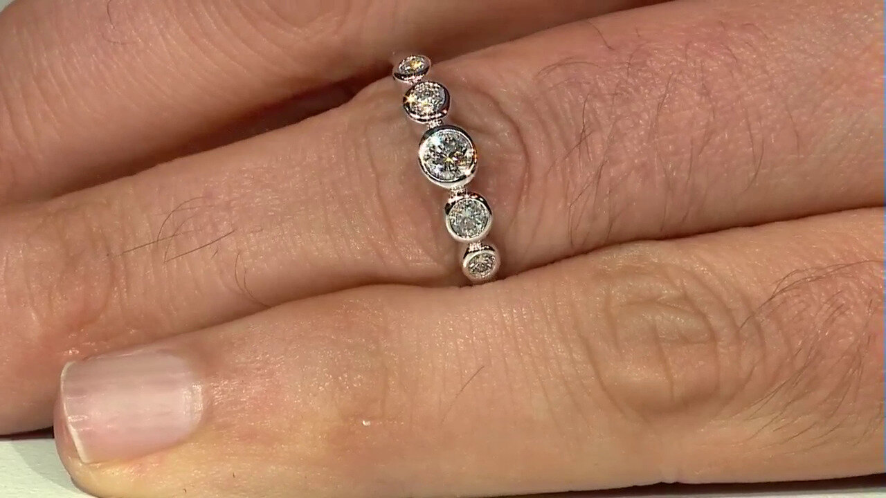 Video 14K SI2 (H) Diamond Gold Ring (CIRARI)