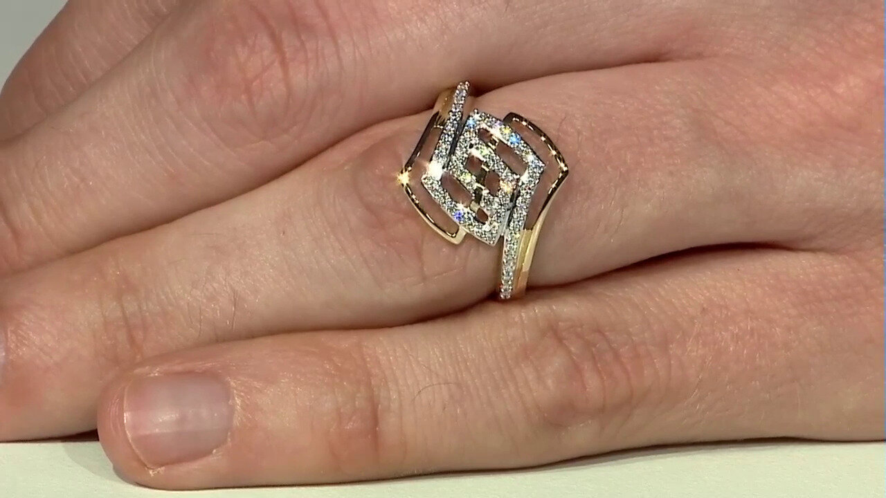 Video Anillo en oro con Diamante limpio a lupa F (LUCENT DIAMONDS)