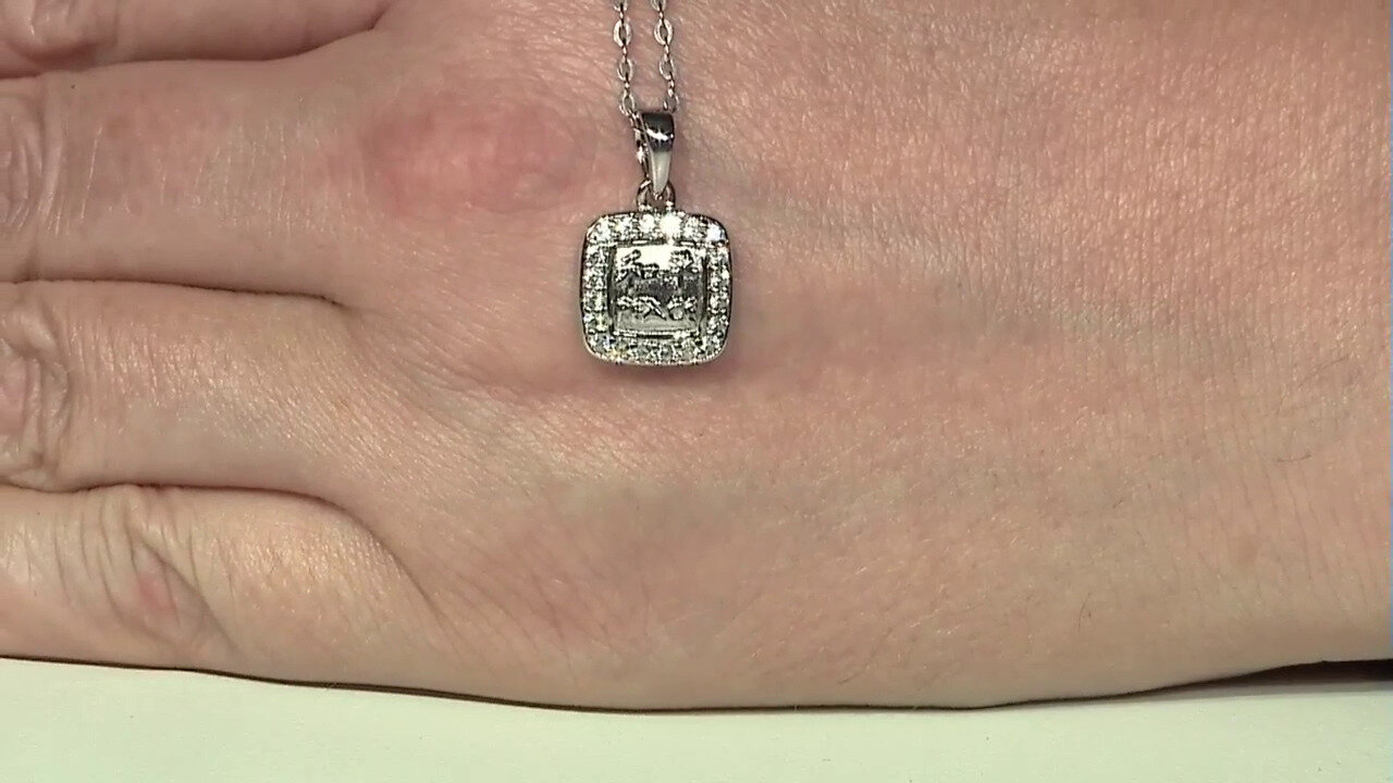 Video Zircon Silver Pendant