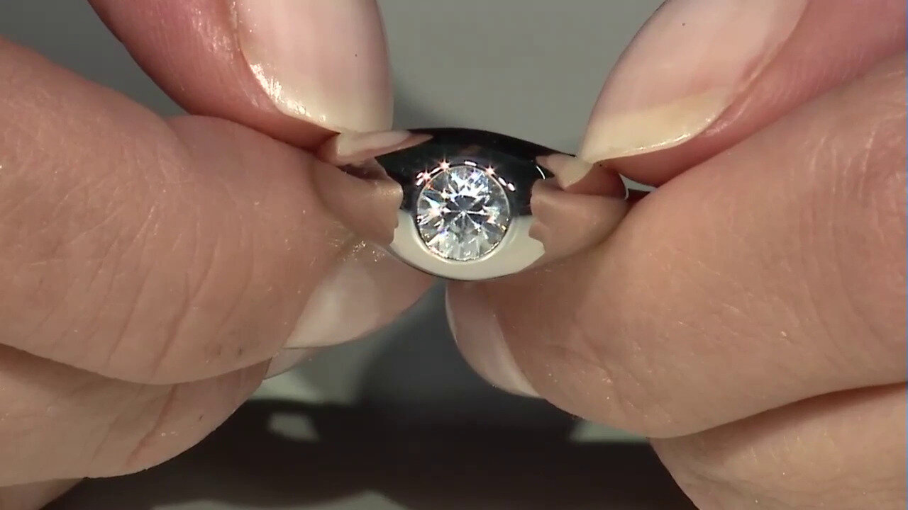 Video Zilveren oorbellen met I3 Champagne Diamanten