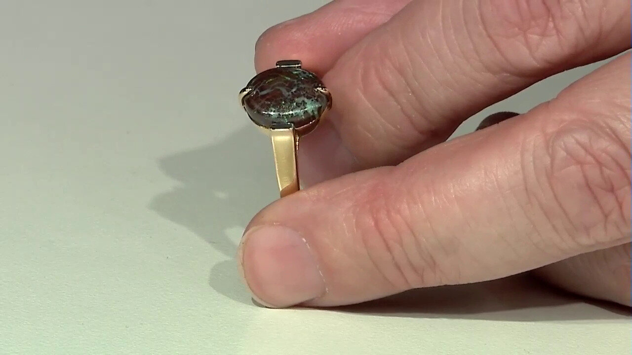 Video Gouden ring met een Boulder opaal (Mark Tremonti)