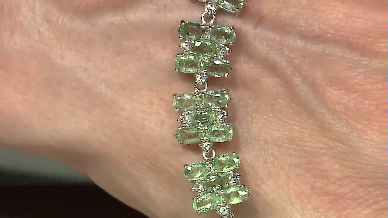 Video Paraiba Tourmaline Silver Bracelet