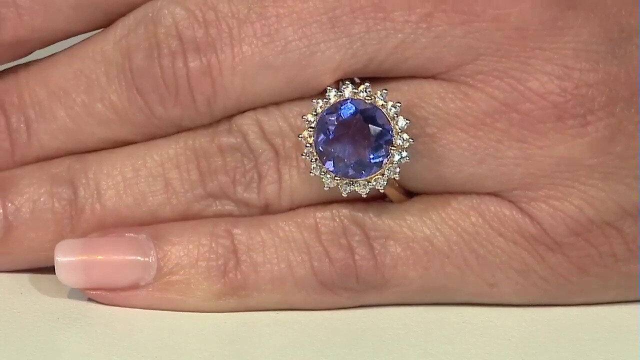Video Zilveren ring met een kleurwissel fluoriet
