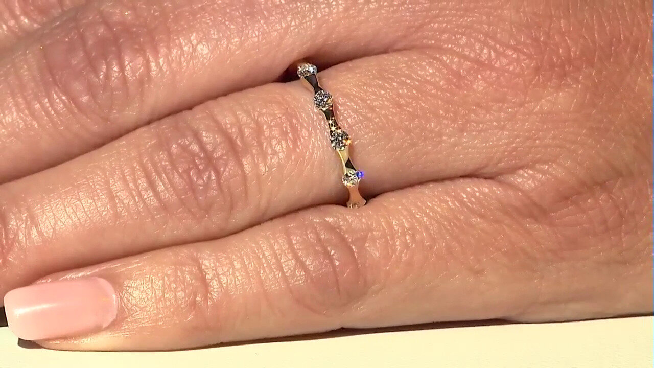 Video 18K IF (D) Diamond Gold Ring (Annette)