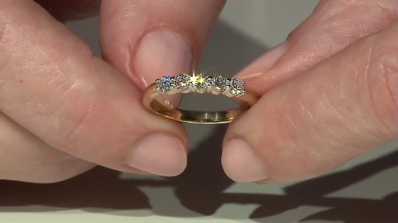 Video 18K IF (D) Diamond Gold Ring (Annette)