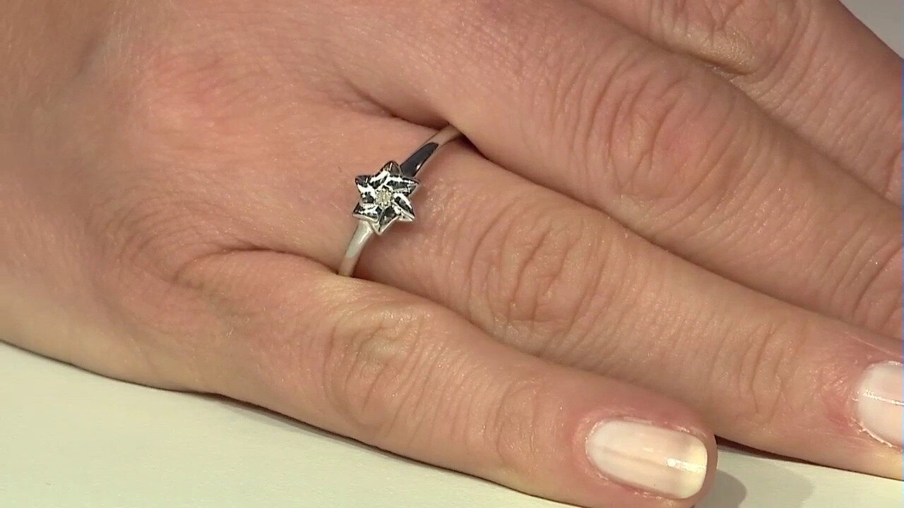 Video Anillo en plata con Diamante SI1 (I)