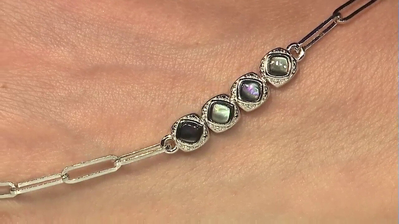 Video Mother of Pearl Silver Bracelet