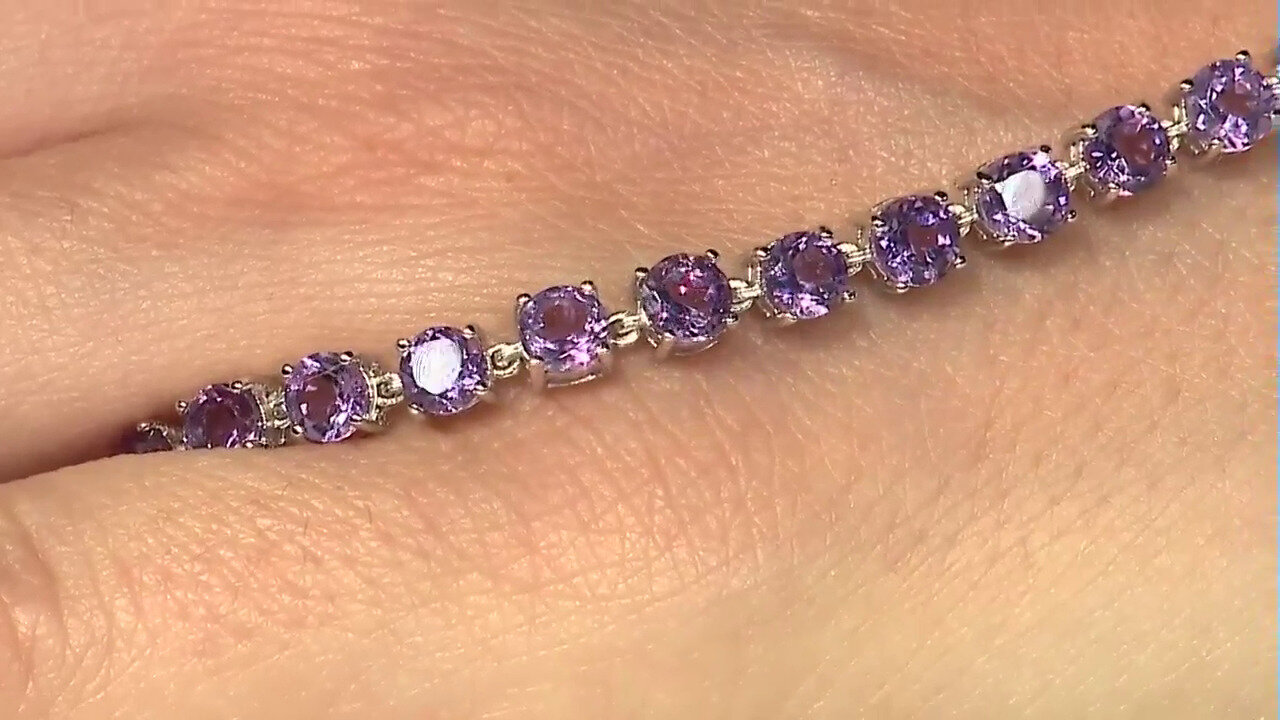 Video Amethyst-Silberarmband