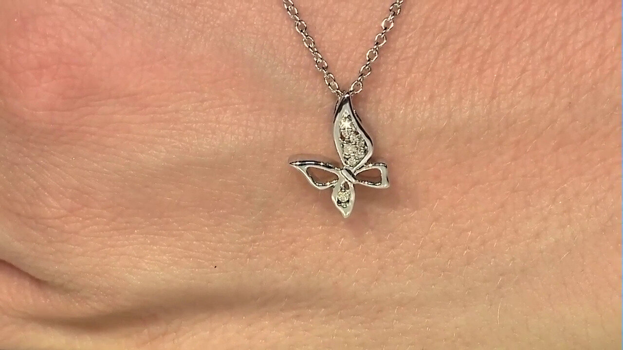 Video I4 (J) Diamond Silver Necklace
