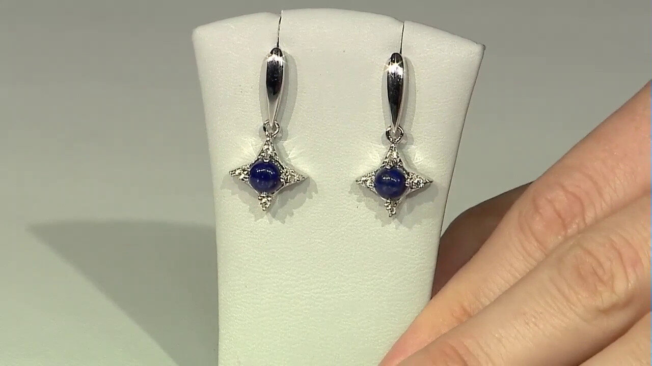 Video Boucles d'oreilles en argent et Lapis-Lazuli