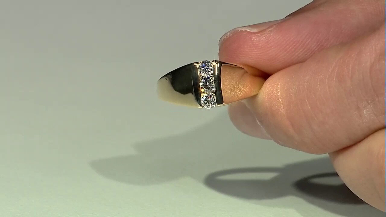 Video 18K VVS1 (E) Diamond Gold Ring (adamantes [!])
