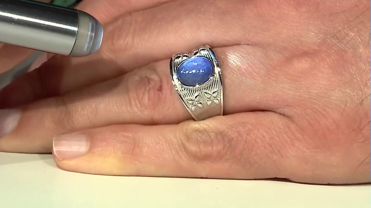 Video Zilveren ring met een kyaniet (TPC)