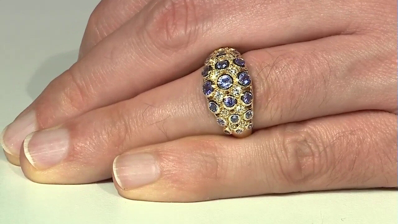 Video 9K Tanzanite Gold Ring (KM by Juwelo)