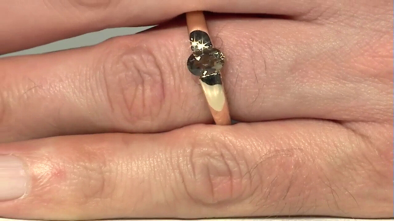 Video 14K Oregon Sunstone Gold Ring (AMAYANI)