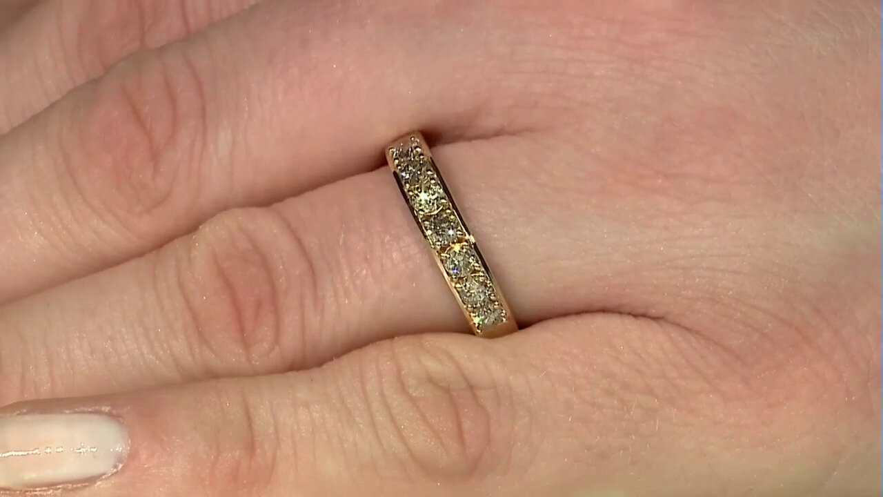 Video 9K I1 Brown Diamond Gold Ring