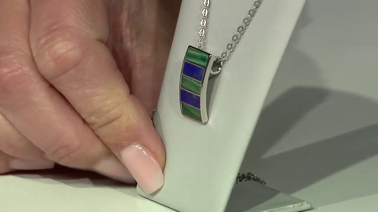 Video Pendentif en argent et Lapis-Lazuli