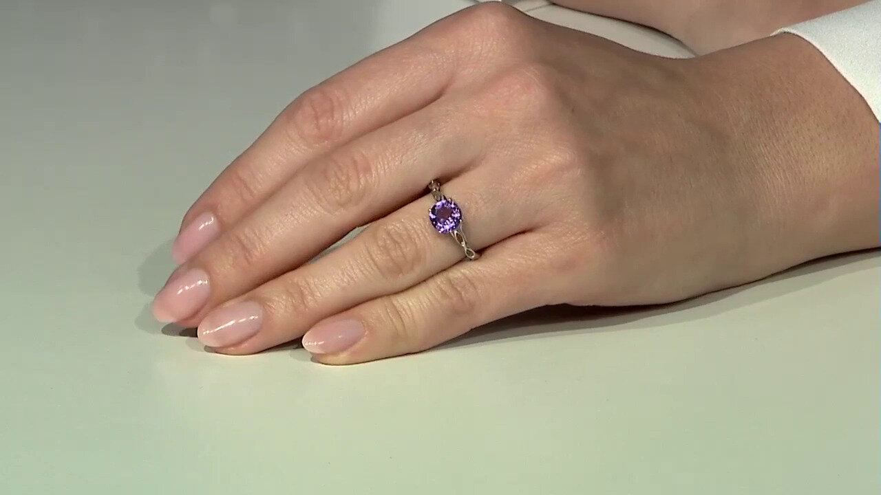 Video Zilveren ring met een Azuurblauwe Kwarts