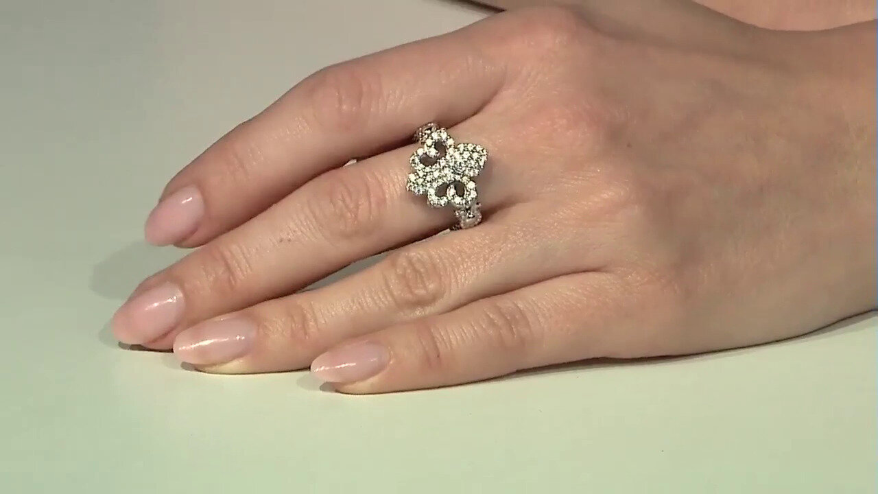 Video Zilveren ring met zirkonen (Dallas Prince Designs)