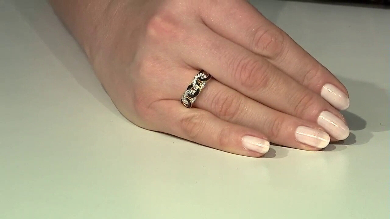 Video Zilveren ring met zirkonen