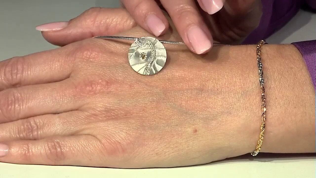 Video Ciondolo in argento con Zircone Giallo (MONOSONO COLLECTION)