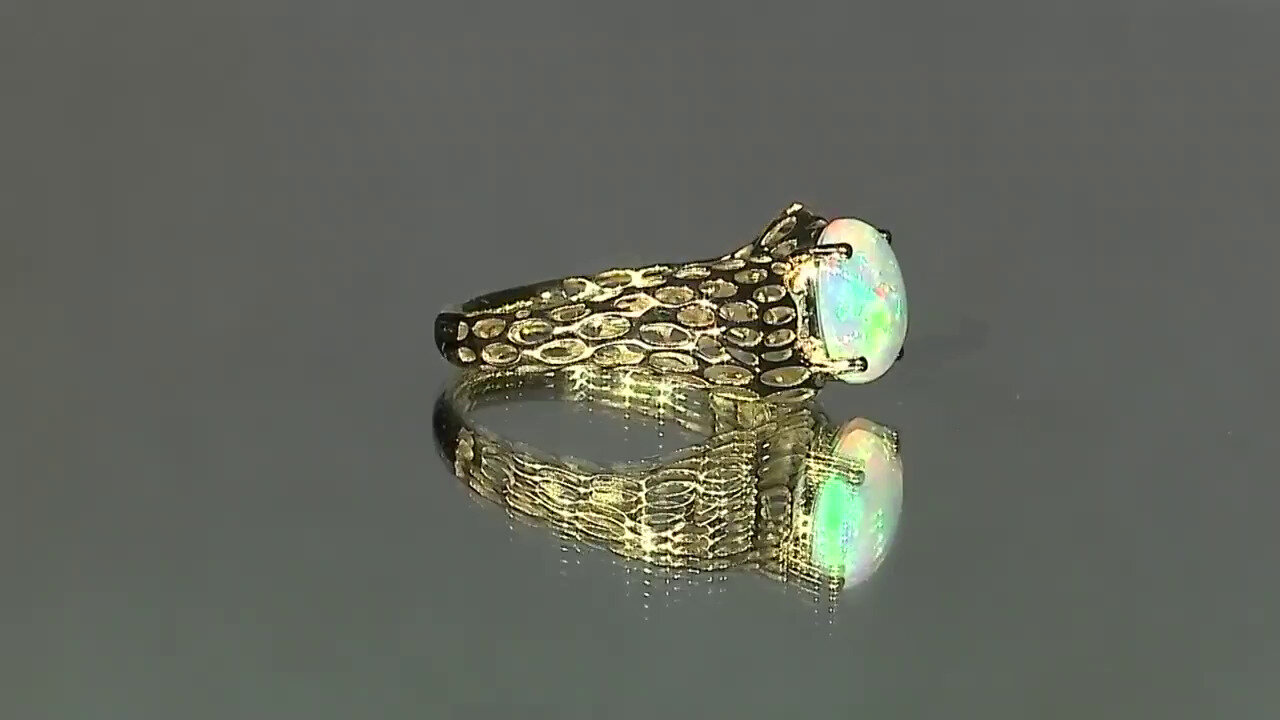 Video 9K Welo Opal Gold Ring (Ornaments by de Melo)